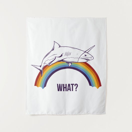 Tenture Quel requin arc-en-ciel (Devant)