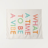 Tenture Quelle heure d'être une citation motivationnelle (Devant (Horizontal))