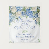 Tenture Quelque chose Blue Hydrangea Fête des mariées fond (Devant)