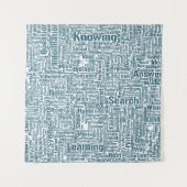 Tenture Question Apprendre Nuage MotssTexte Motif Message (Devant)