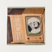 Tenture Qui est à la télé ? (Devant (Horizontal))