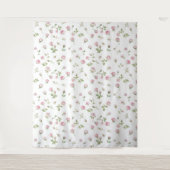 Tenture Quinceanera Rose Pâle Naissance Fête (Devant)