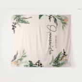 Tenture Quinceañera | Verdure & Jungle en terre cuite (Devant (Horizontal))