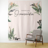 Tenture Quinceañera | Verdure & Jungle en terre cuite (En situation)