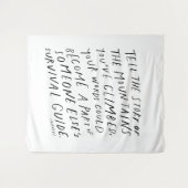 Tenture Racontez votre histoire - citations inspirantes au (Devant (Horizontal))