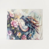 Tenture Radiant Dragon Blossom Fantasy Art (Devant (Horizontal))