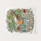 Tenture Radicalized by Basic Decency Aesthetic Art Bird (Devant (Horizontal))