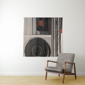 Tenture Radiocassette radio stéréo portable rétro obsolète (En situation (horizontale))