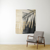 Tenture Raffie d'or - Franges de palme (En situation)