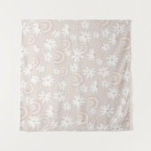 Tenture Rainbow Daisy Dream #3 #dreamy #wall #art (Devant (Horizontal))