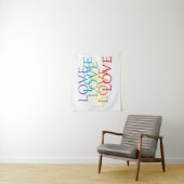 Tenture RAINBOW LOVE Tapestry (En situation)