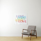 Tenture RAINBOW LOVE Tapestry (En situation (horizontale))