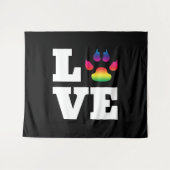Tenture Rainbow paw (Devant (Horizontal))