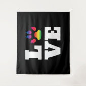 Tenture Rainbow paw (Devant)