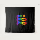 Tenture Rainbow Pride Amour ill Philadelphia Philly Gay Pr (Devant (Horizontal))