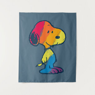 Tenture Rainbow Snoopy
