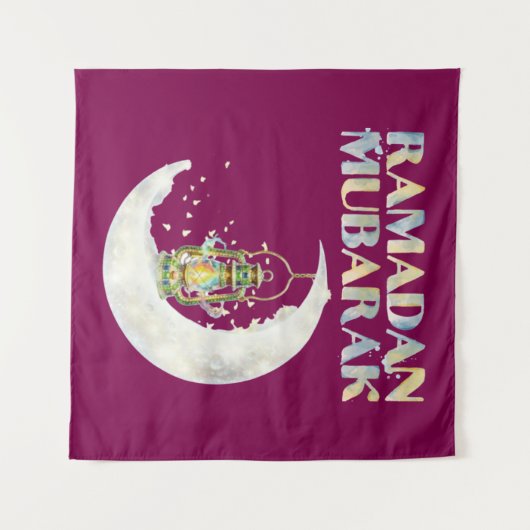 Tenture Ramadan Mubarak (Devant (Horizontal))