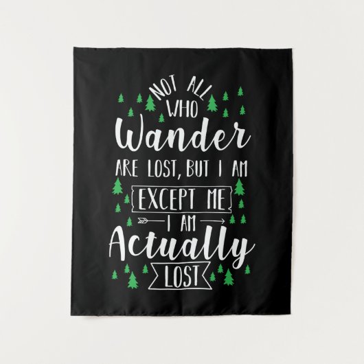 Tenture Randonnée Drôle Dire (Devant)