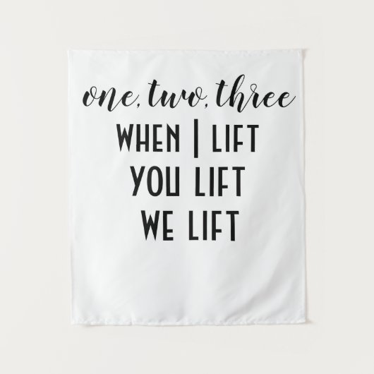 Tenture Rappel de l'aide de l'ascenseur (Devant)