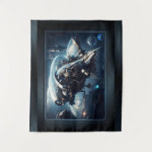 Tenture Raspian Dynamorph Drone AI Art par Xzendor7 (Devant)