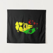 Tenture Rasta Lion (Devant (Horizontal))