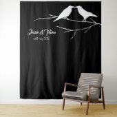 Tenture Ravens Mariage gothique (En situation)