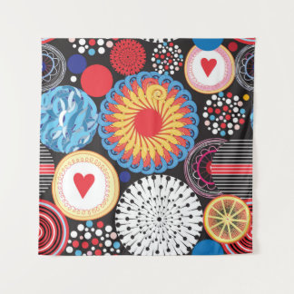 Tenture Rayon foncé : Motif circulaire lumineux