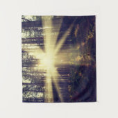 Tenture Rayons de soleil de forêt (Devant)