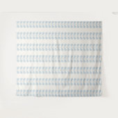 Tenture Rayure de feuille bleu clair (Devant (Horizontal))