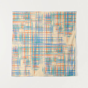Tenture rayures Abstraites, tapis de gazon ethnique coloré