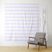 Tenture Rayures Calmes de Lavande (En situation (horizontale))