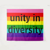 Tenture Rayures de l'original 8 du gay pride LGBT (Devant (Horizontal))