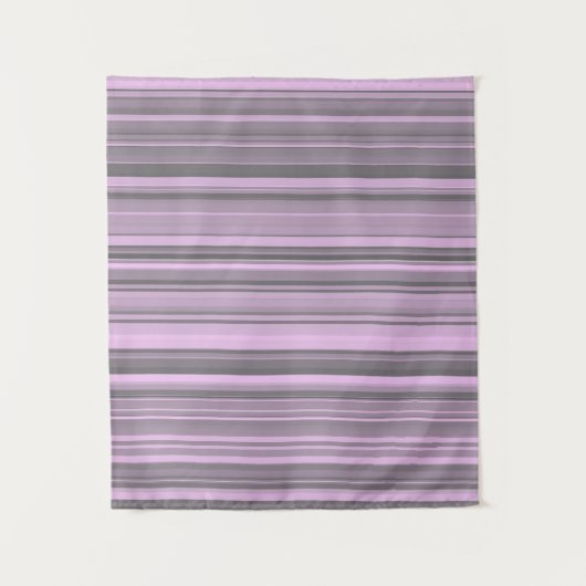 Tenture Rayures Gris Violet (Devant)