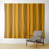Tenture rayures marron jaune monochrome (En situation (horizontale))