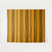 Tenture rayures marron jaune monochrome (Devant (Horizontal))