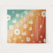 Tenture Rayures Rétro | Toile de fond pour Photobooth de r (Devant (Horizontal))