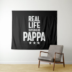 Tenture Real Life Superhero Pappa   Cadeau Père