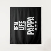 Tenture Real Life Superhero Pappa | Cadeau Père (Devant)