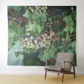 Tenture Realistic Grape Vine with Leaves – Fine Art (En situation (horizontale))
