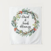 Tenture Réception de mariage de Noël Contexte Photo Booth (Devant)