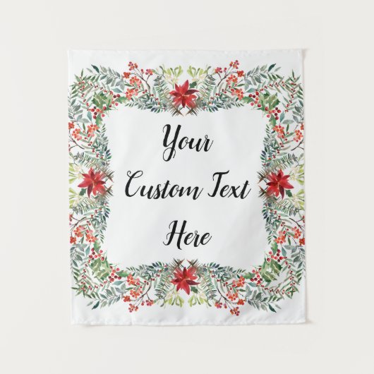 Tenture Réception de mariage de Noël Contexte Photo Booth (Devant)