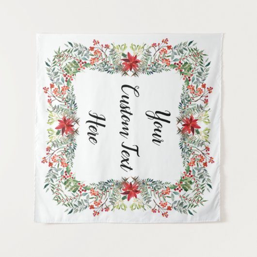 Tenture Réception de mariage de Noël Contexte Photo Booth (Devant (Horizontal))