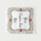 Tenture Réception de mariage de Noël Contexte Photo Booth (Devant (Horizontal))