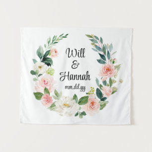 Tenture Réception de mariage de verdure personnalisée