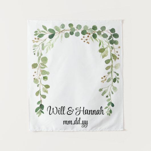 Tenture Réception de mariage de verdure personnalisée Prop (Devant)