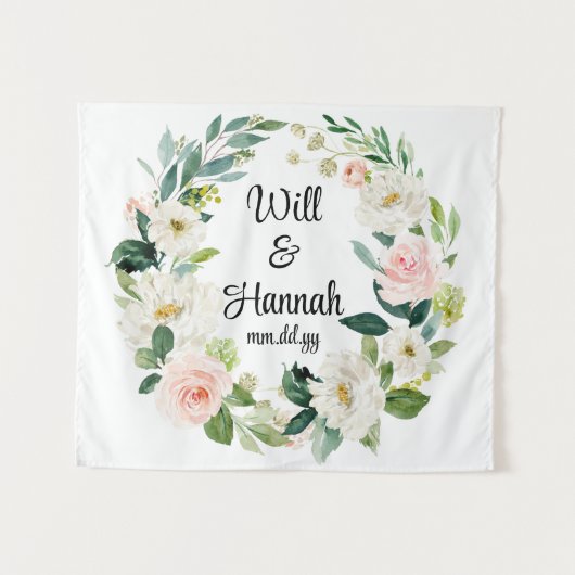 Tenture Réception de mariage de verdure personnalisée Prop (Devant (Horizontal))