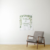Tenture Réception de mariage de verdure personnalisée Prop (En situation)