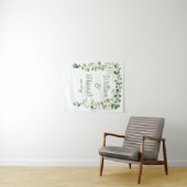 Tenture Réception de mariage de verdure personnalisée Prop (En situation (horizontale))