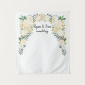 Tenture Réception de mariage d'hiver Contexte Photobooth (Devant)