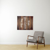 Tenture Réception de mariage rustique Photo Booth Backdrop (En situation (horizontale))